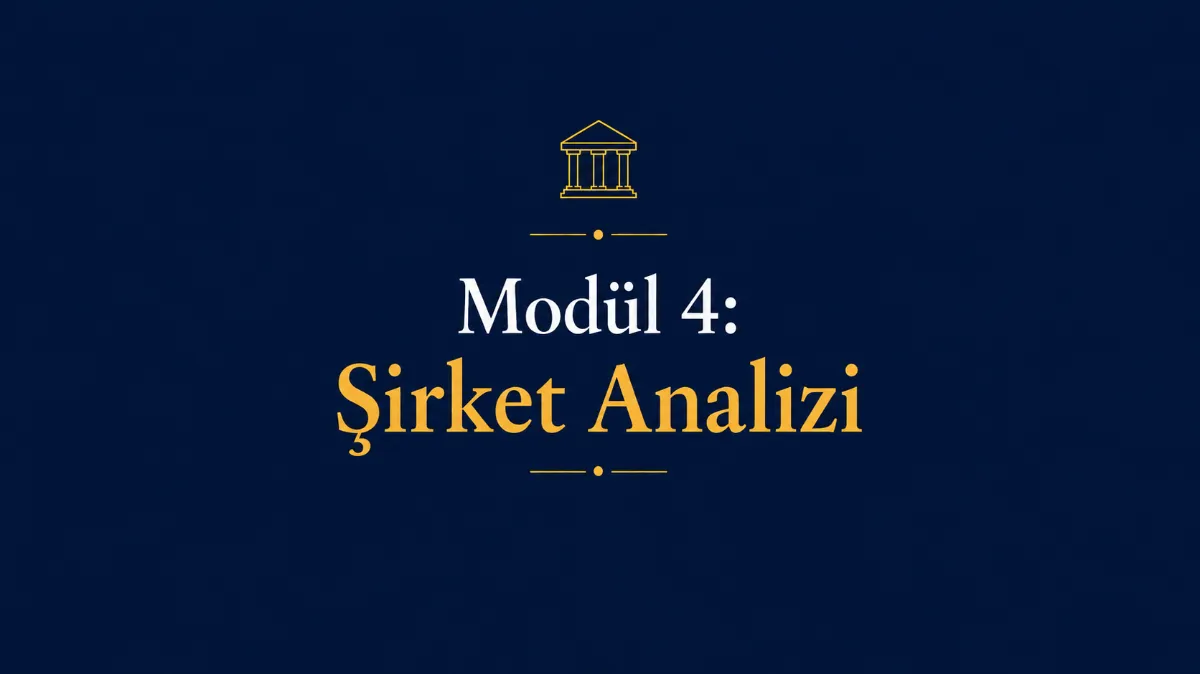 Modül 4: Şirket Analizi