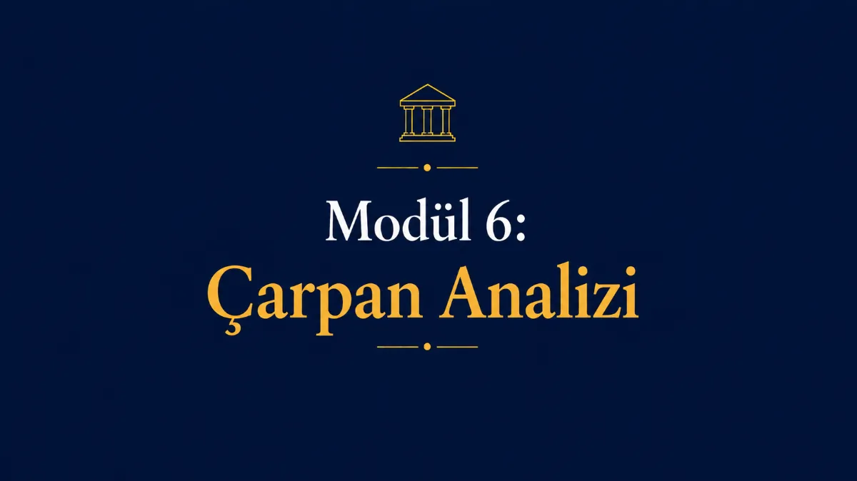Modül 6: Çarpan Analizi
